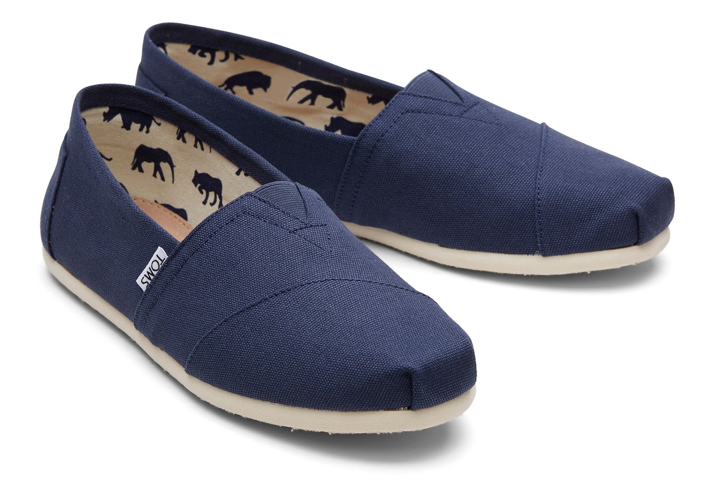 Toms Alpargata Canvas Espadrille Navy - Mens - 95176-BCHJ